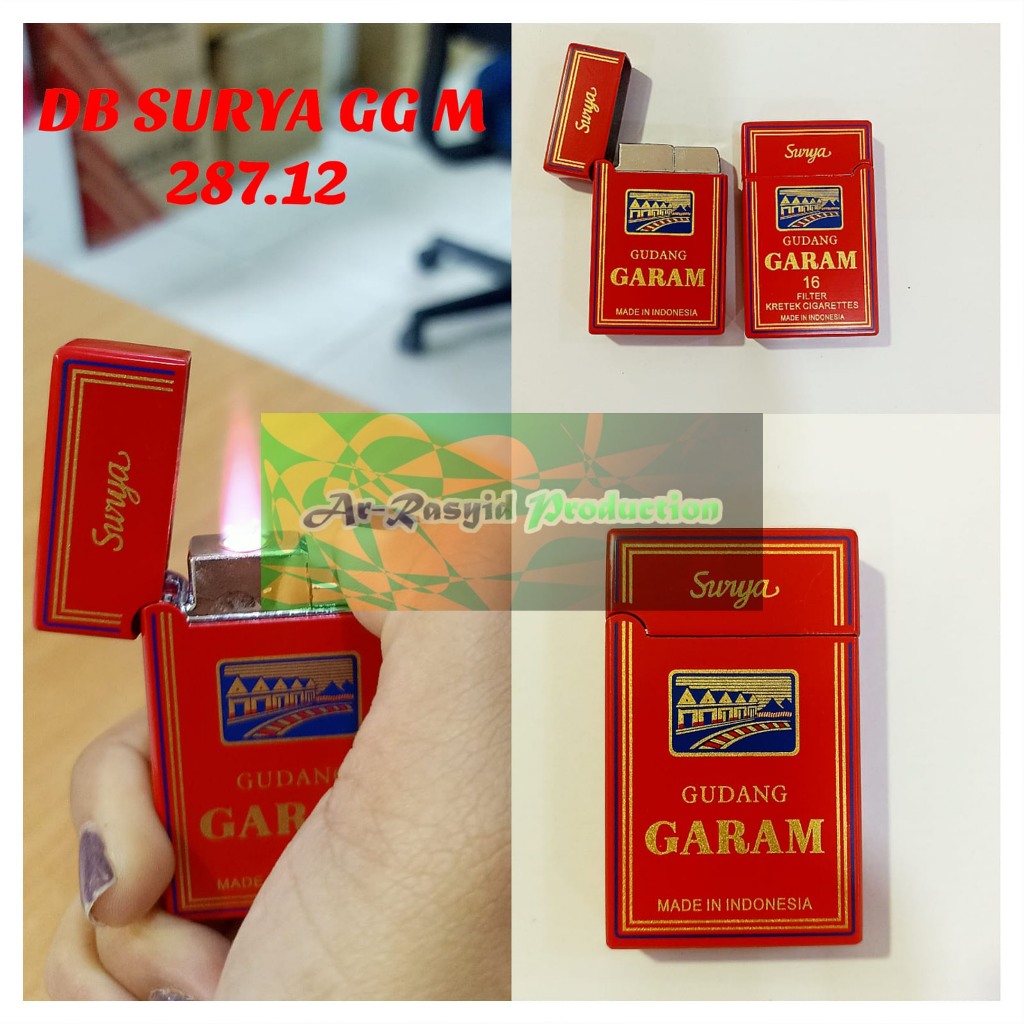 Korek Api Bara Gas Dupont Gudang Garam Merah 287-12