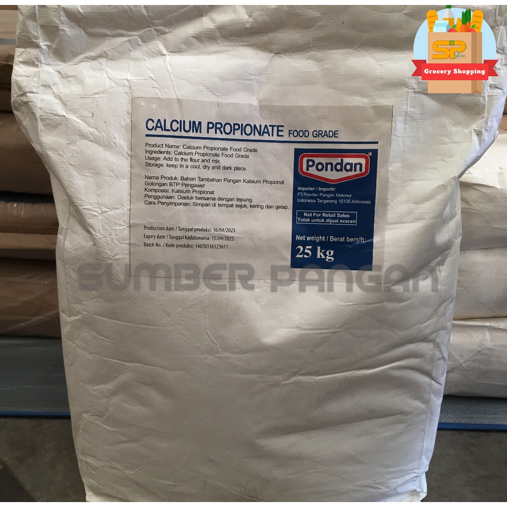 

CALCIUM PROPIONATE “PONDAN” / anti tengik / Pengawet makanan 20kg