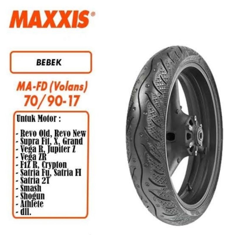 Ban motor maxxis volans 70/90 ring 17 tubless