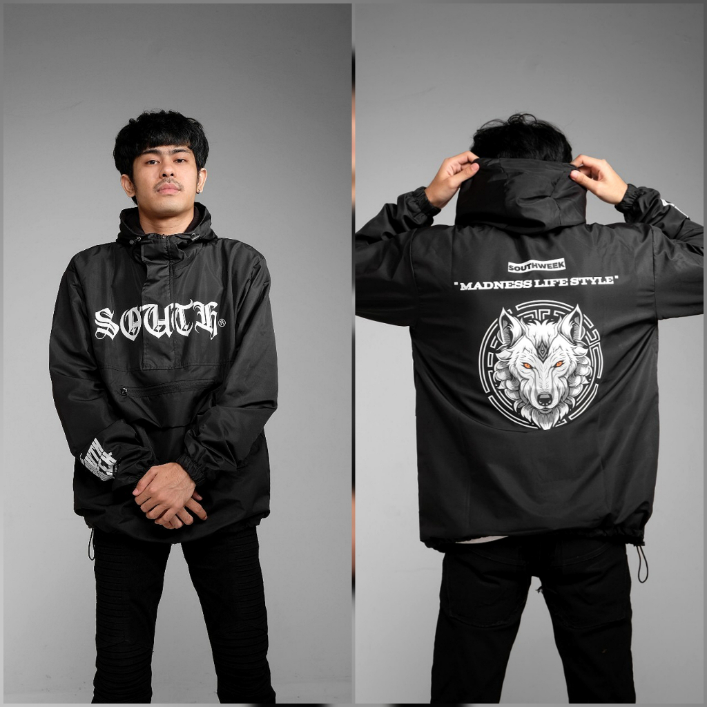 Cuci Gudang Jaket Cagoule Pria - Jaket Parasut Original Optimize - Jaket Windbreaker