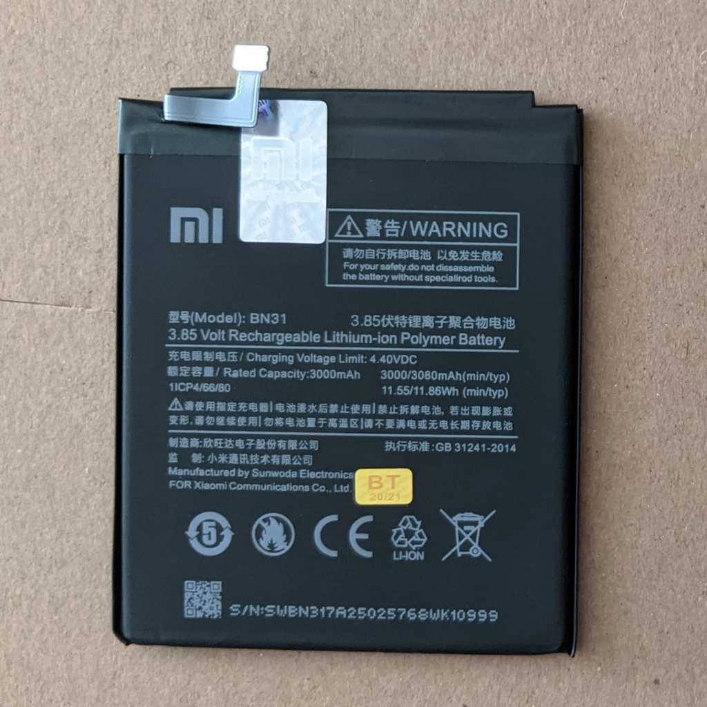 Baterai Xiaomi Mi A1 - BN31