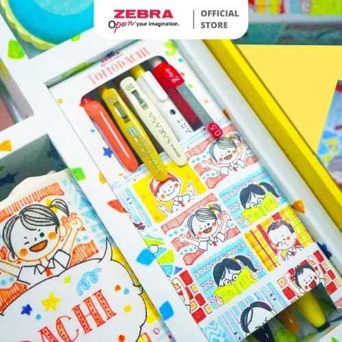 

HAMPERS GIFT SET ZEBRA TEMA TOMODACHI ISI SARASA MILDLINER PENCIL CASE