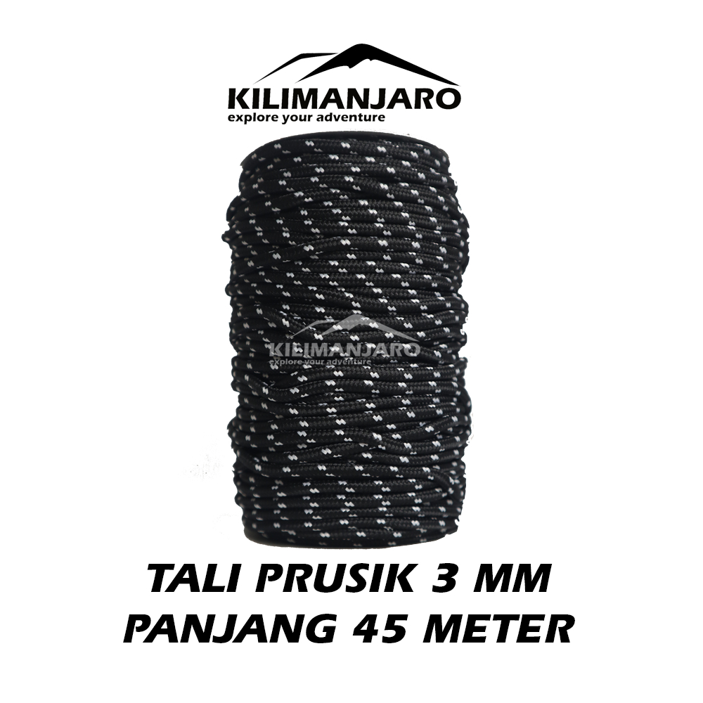 

RB Tali Prusik 3 MM Panjang 1 Roll 45 Meter - Tali Tenda - Tali Flysheet - Gelang Paracord