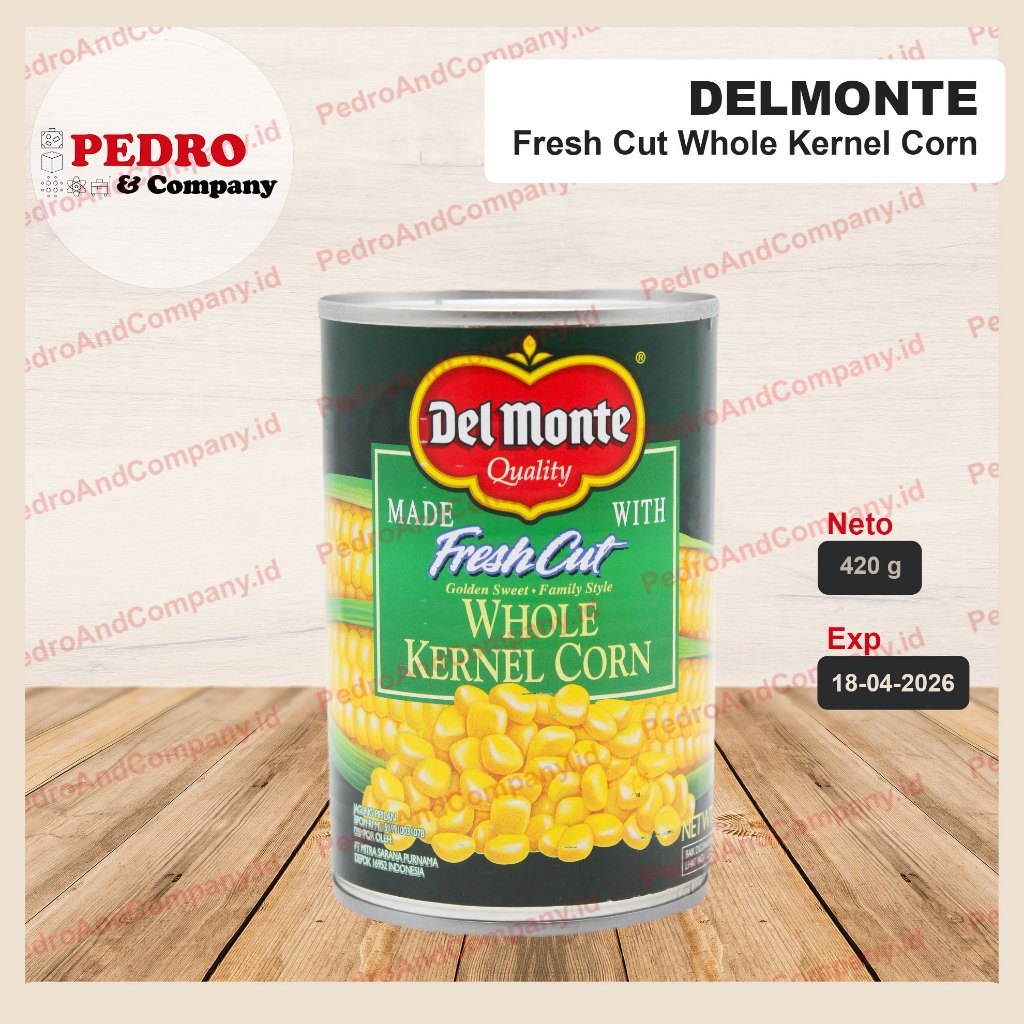 

Del monte whole kernel corn jagung biji 420 gram - fresh cut kaleng