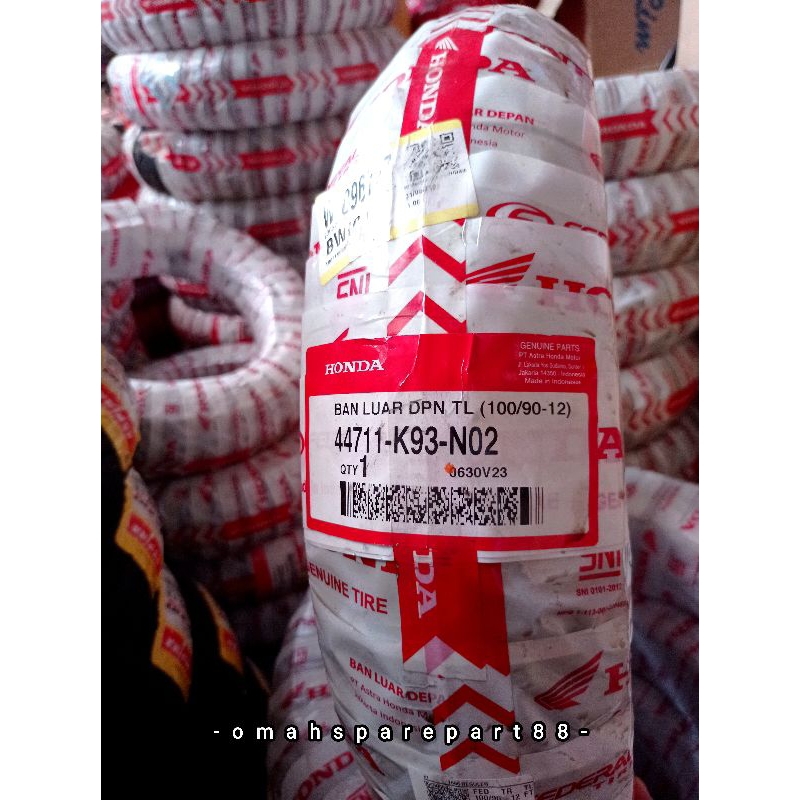 ban luar tubles Scoopy fi depan 100/90-12 federal asli