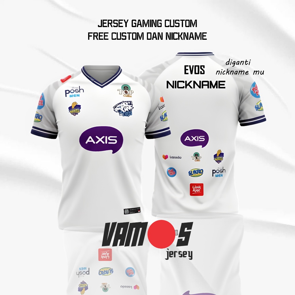 JERSEY EVOS LEGENDS AWAY 2021 CUSTOM FREE NICKNAME