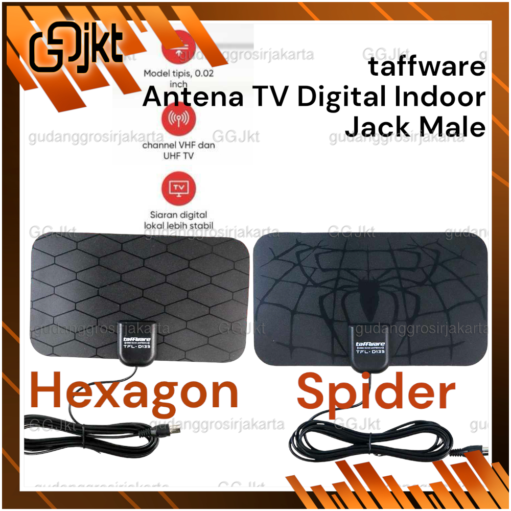 TAFFWARE ANTENA TV DIGITAL 4K HIGH GAIN 25DB - TFL-D139