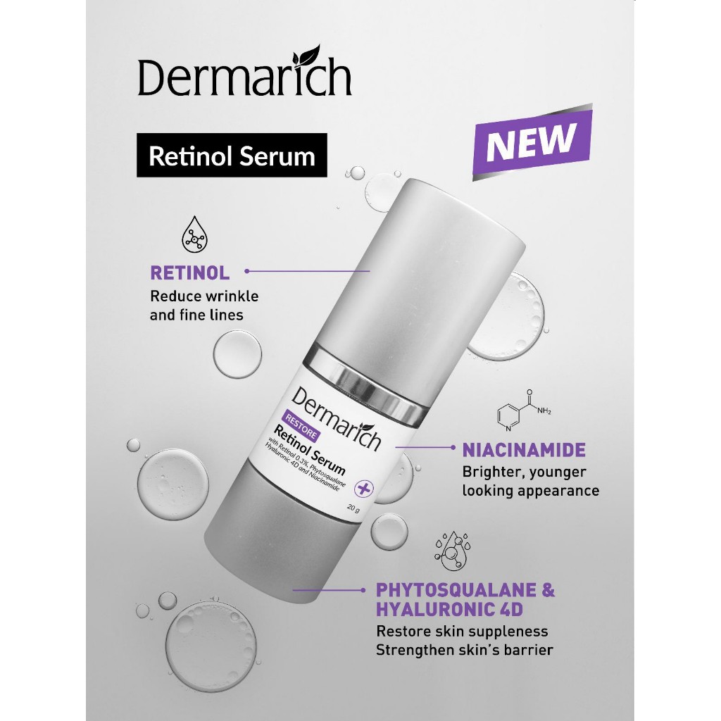 Dermarich Retinol Serum - Anti Hiperpigmentasi dan Mengecilkan Pori