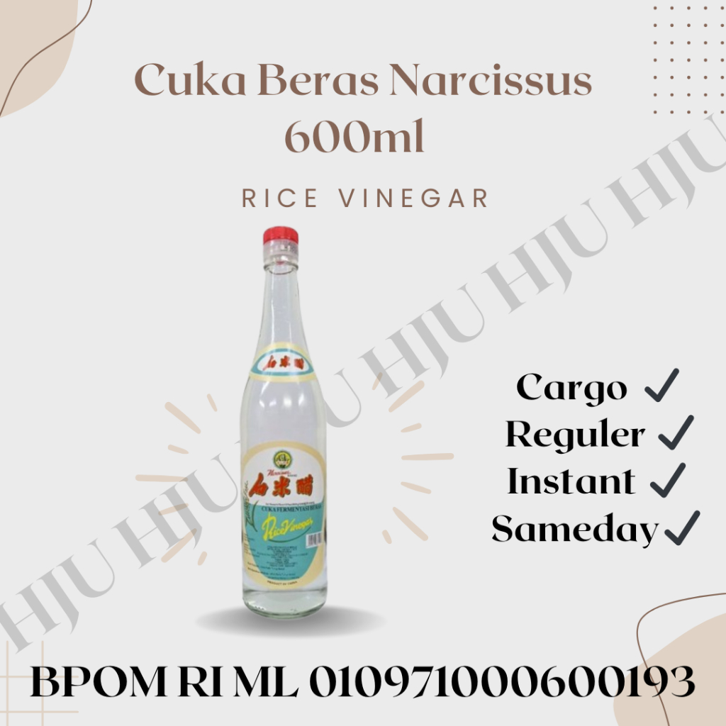 

Cuka beras Narcissus (rice vinegar) 600ml