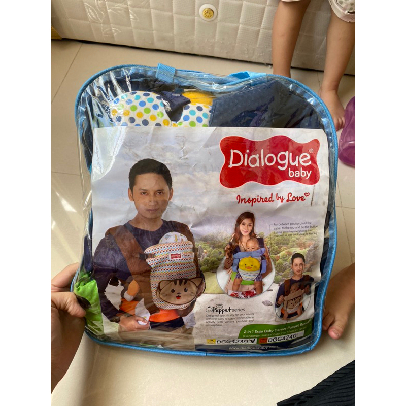 Premium Gendongan Bayi Depan + Bonus Boneka Bebek Dialogue GENDONGAN DEPAN , GENDONGAN ERGO 2IN1 DIA