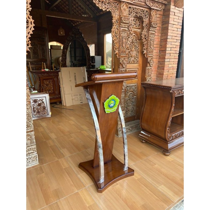 podium stainles podium mimbar minimalis podium minimalis kayu jati
