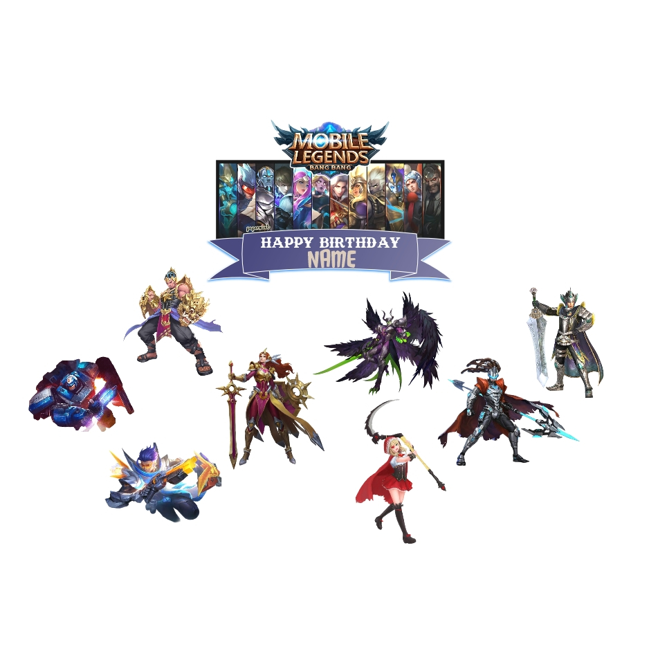 cake topper hiasan kue  MOBILE LEGENDS
