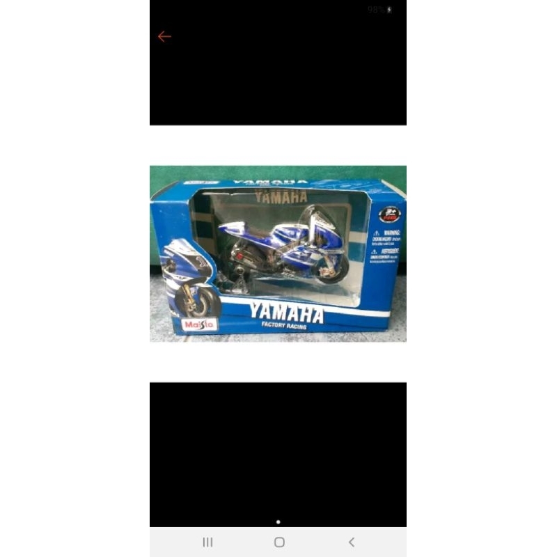 Maisto 1:18 Diecast MOTOGP 2010 Yamaha Jorge Lorenzo World Champions