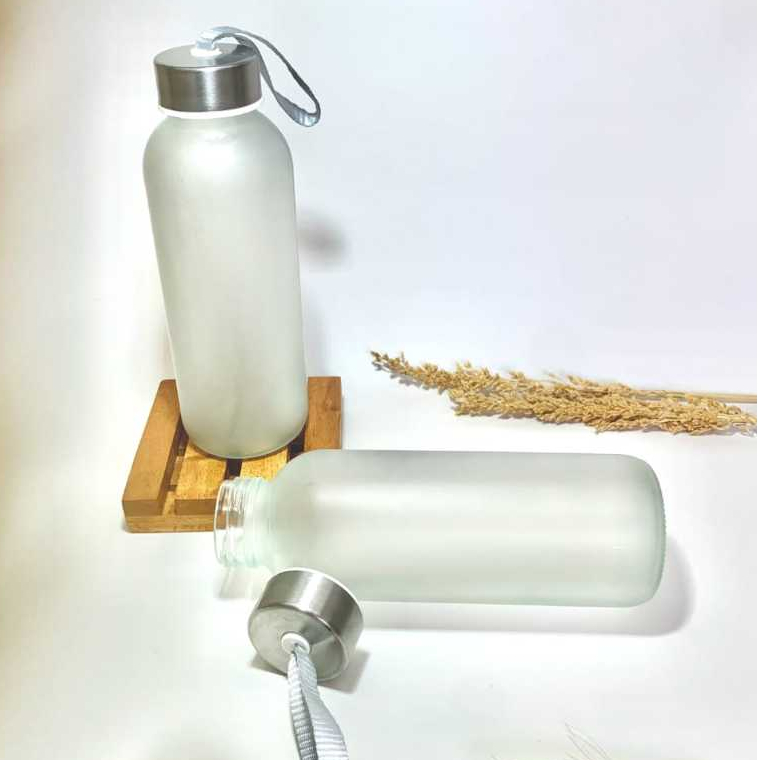 Botol Minum Kaca Doff