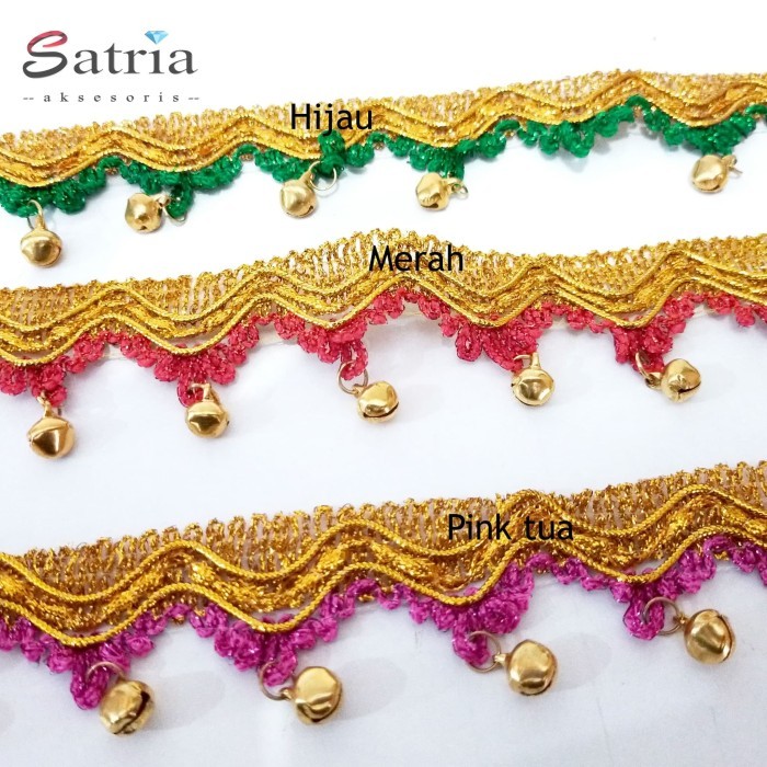 Renda Emas / Lace / Renda Emas 6175 lebar 3,5 cm panjang ( 9 meter)