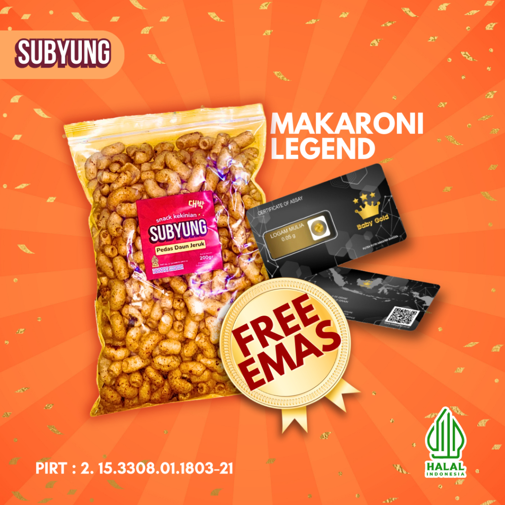 

PROMO OPENING MAKARONI LEGEND 200gr FREE EMAS