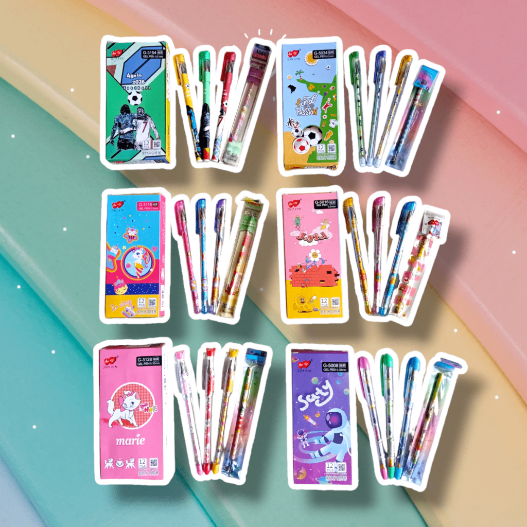 

12pcs Bulpen Gel Lovein ZHIXIN / bolpen pena / pulpen ZHIXIN (12pcs) FREE REFIL1 PCS