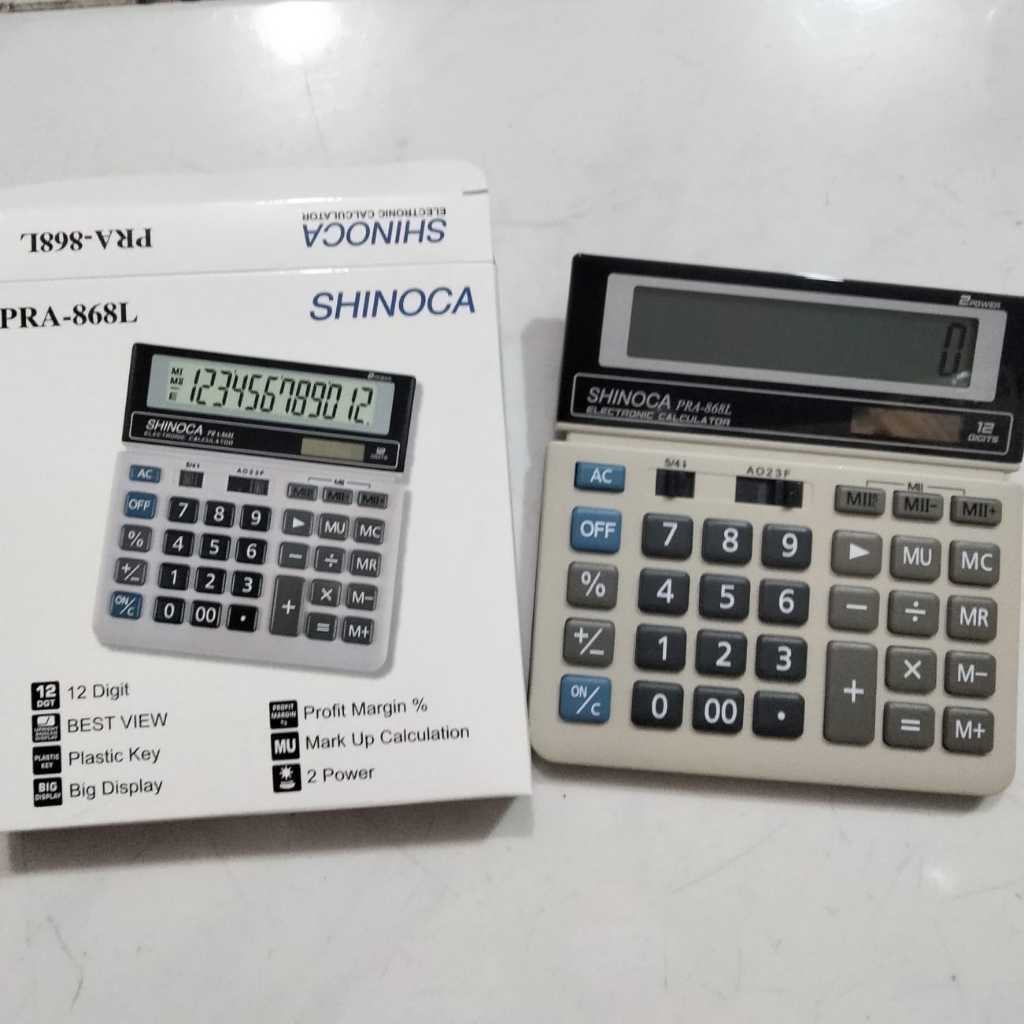 

Kalkulator Calculator Shinoca 12 Digit PRA-868L