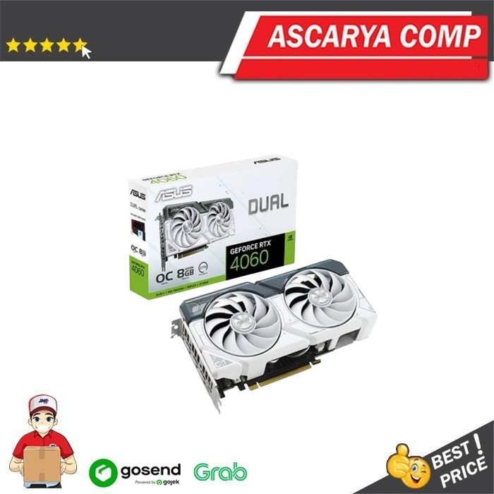 VGA ASUS GEFORCE RTX 4060 8GB DDR6 OC - DUAL RTX4060 O8G White
