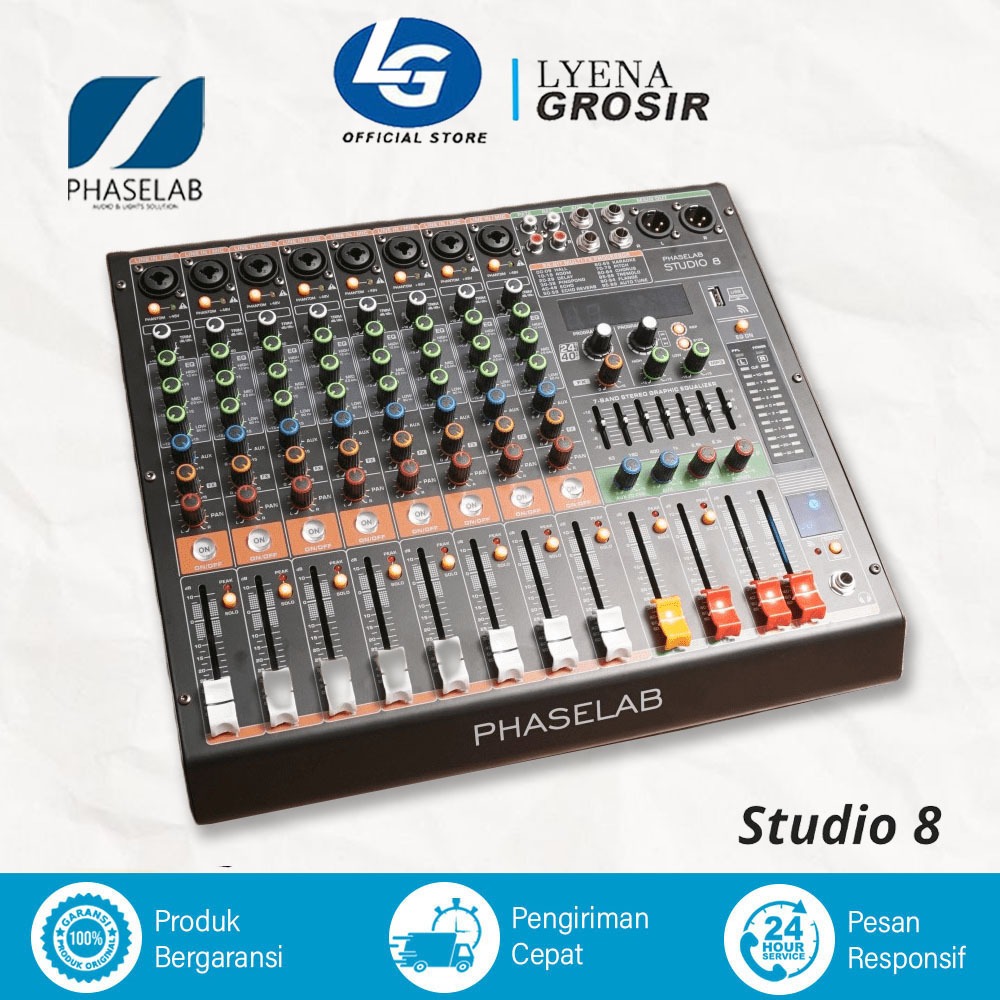 MIXER PHASELAB STUDIO 8 / 8 CHANEL INPUT ORIGINAL