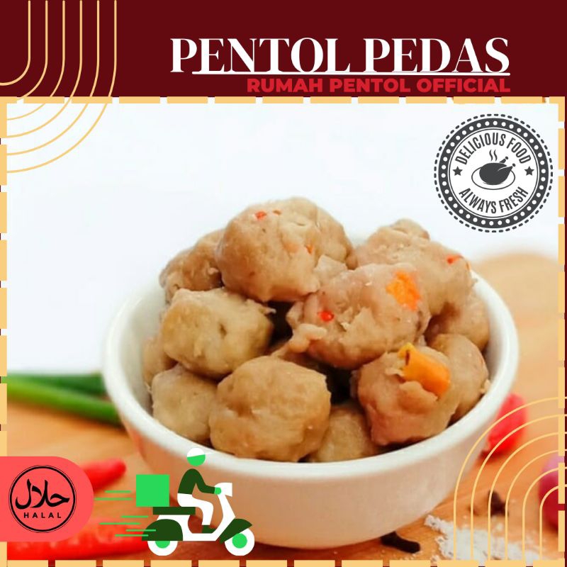 

PENTOL PEDAS (100 pcs) Halal tanpa pengawet