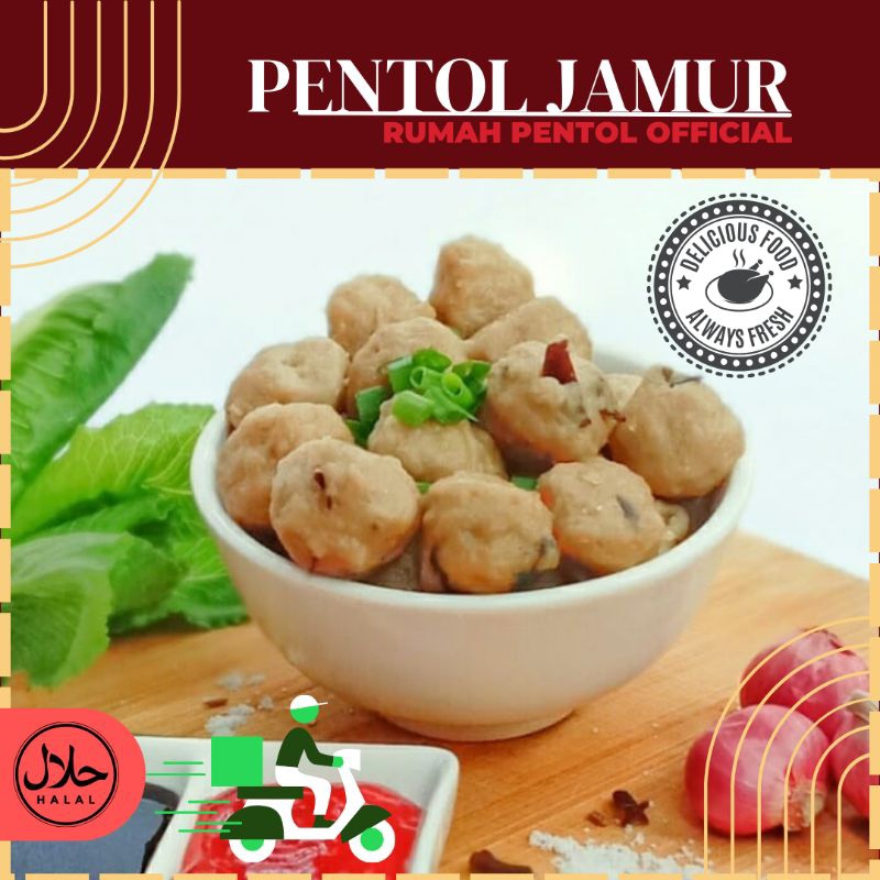 

PENTOL Daging isi 100 pcs, 11 varian(ori/puyuh/mercon jumbo/jamur/gajeh/urat/sosis /keju/pedas/orijumbo/Tahu Bakso