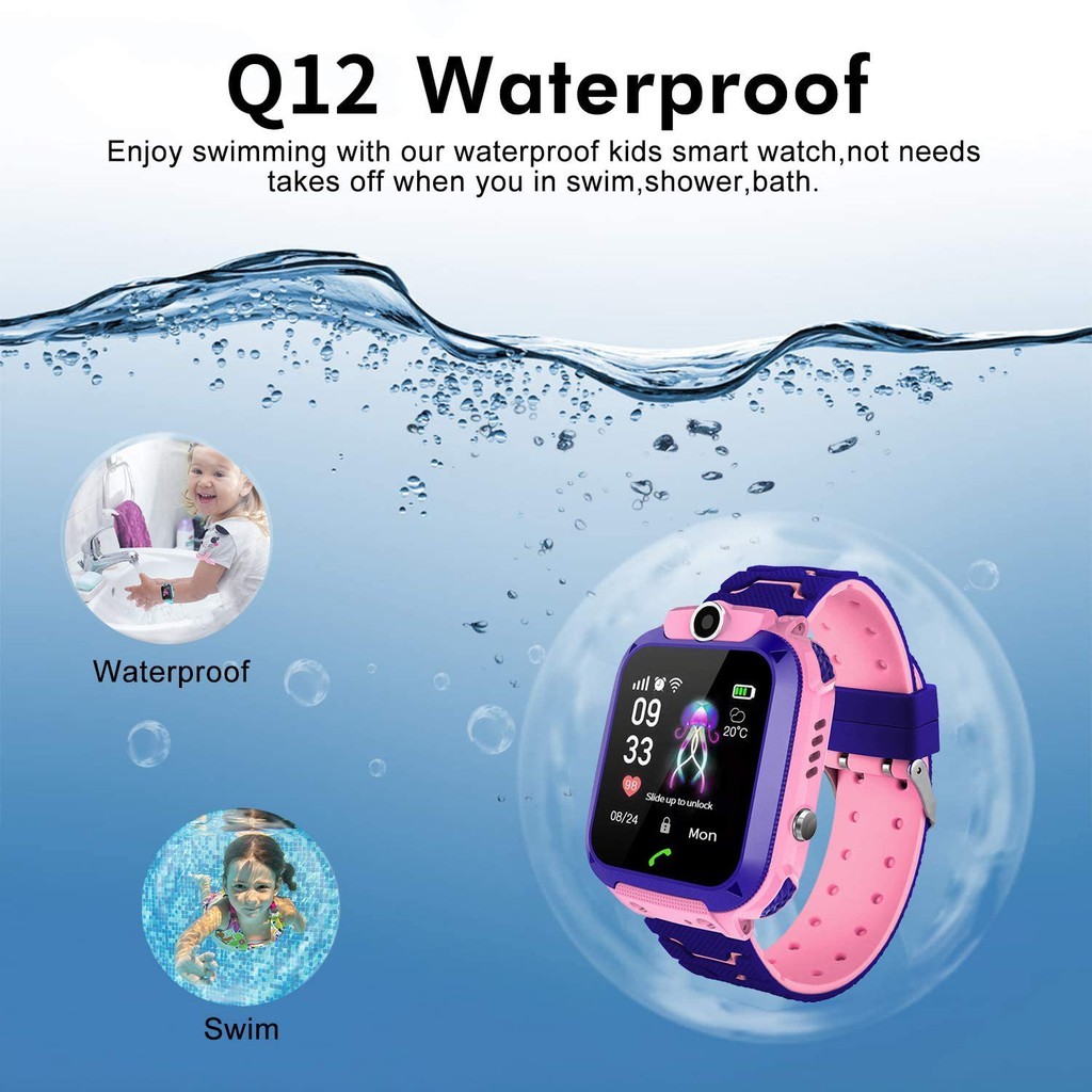 Imo Anti Air IP67 Jam tangan anak telepon - anak Gps Digital Smartwatch anak Waterproof Kids Smart Watch-5
