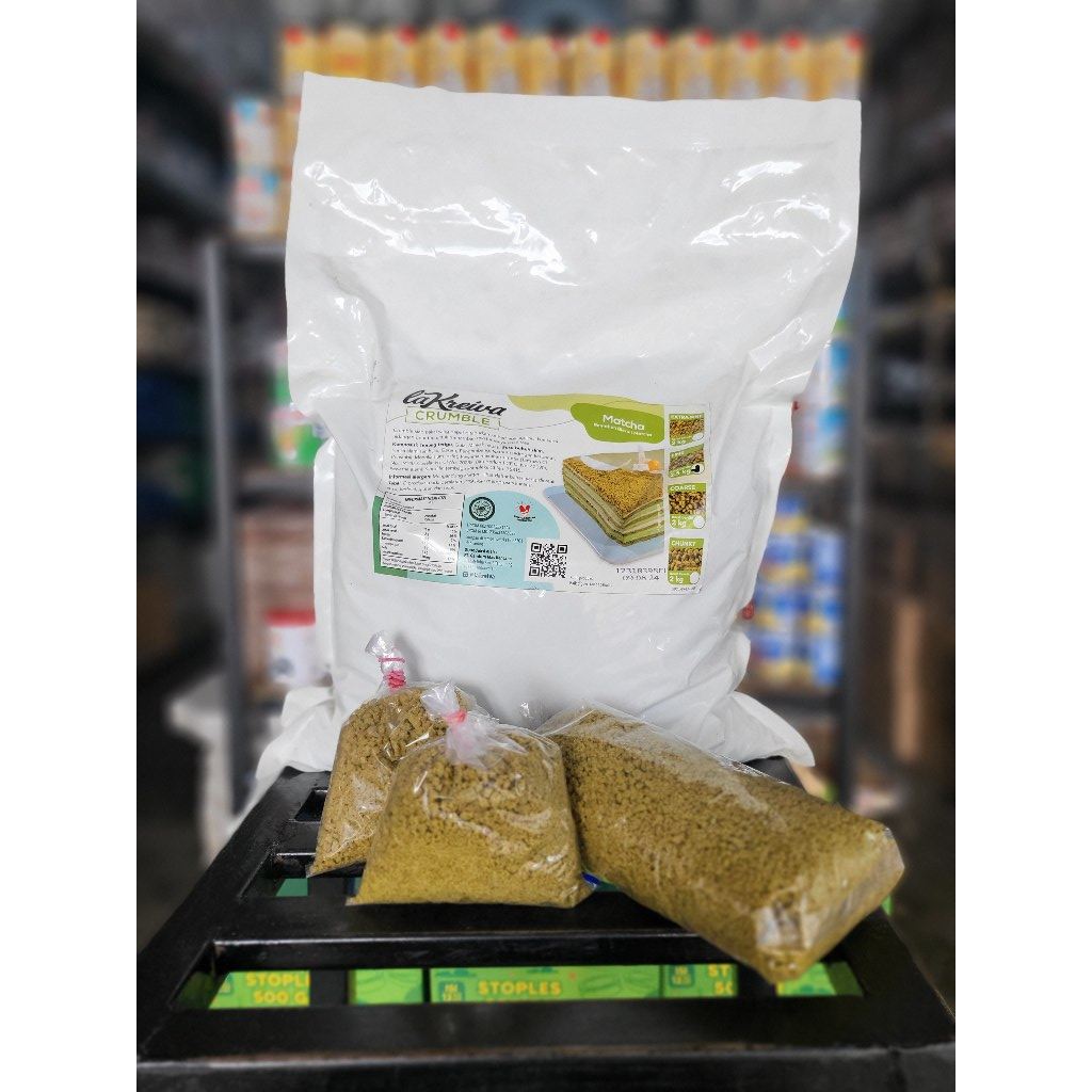 

Crumble Topping Kue La Kreiva repack 250 gr (Red Velvet / Greentea Matcha)