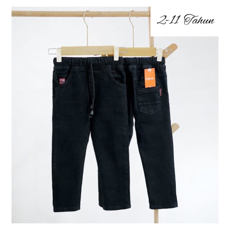 celana jeans hitam anak laki-laki