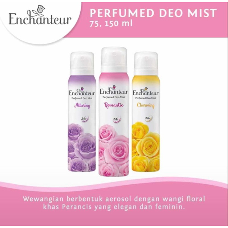 Enchanteur Deo Mist Parfum Wanita Charming 150Ml