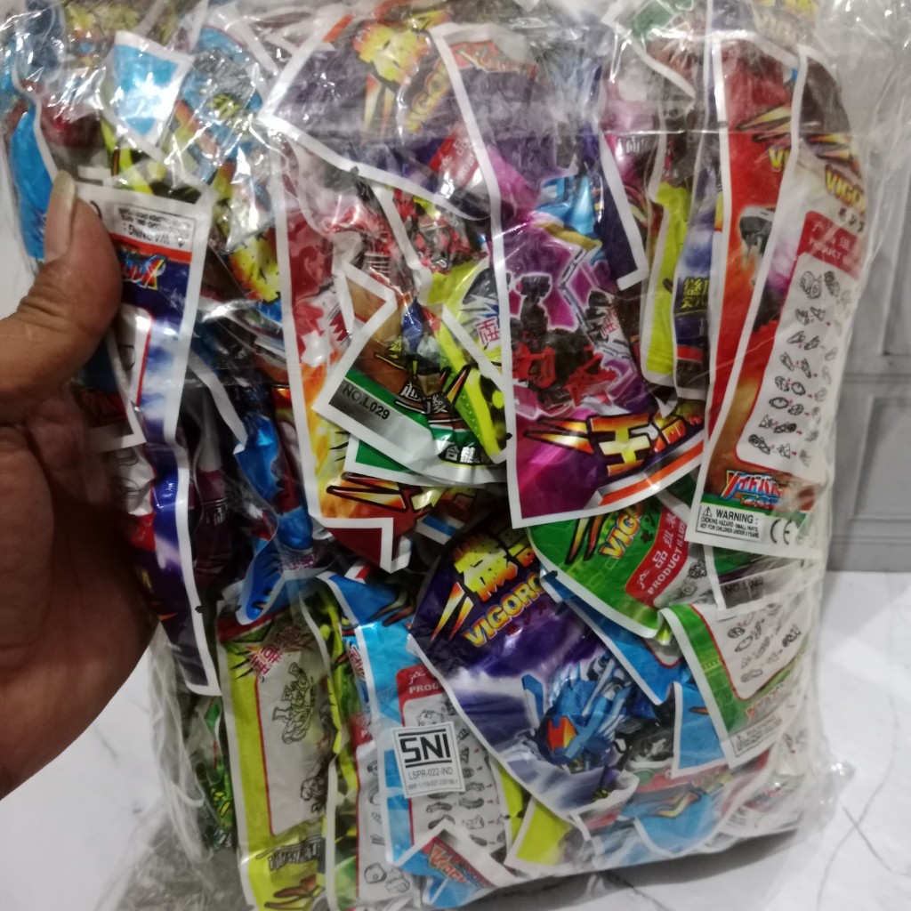 50Pcs Mainan Robot Bongkar Pasang Kecil