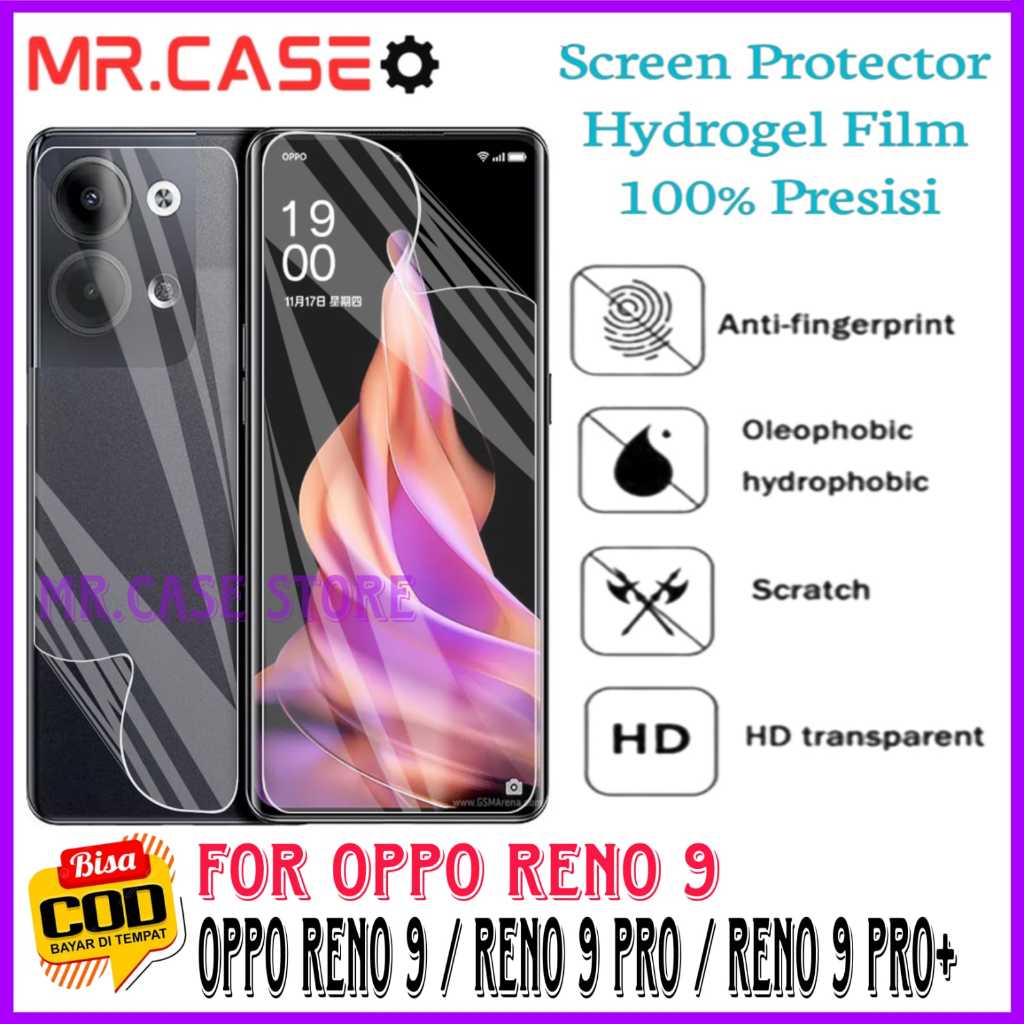 ANTIGORES HYDROGEL CLEAR/BENING OPPO RENO 9 / RENO 9 PRO / RENO 9 PRO+ SCREEN PROTECTOR HP
