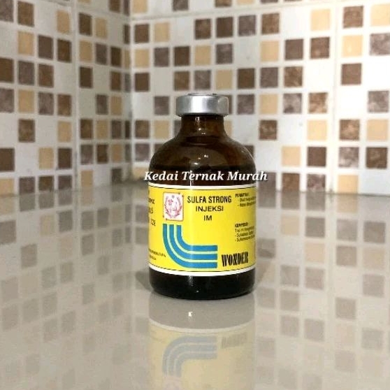Sulfa Strong 50ml Injeksi Obat Diare Mencret Sapi Kambing Domba Babi Ayam Bebek Unggas