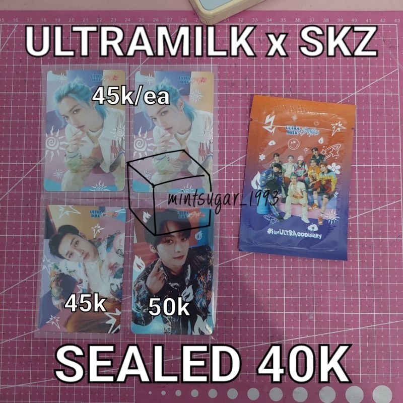 [ READY STOCK ] PHOTOCARD STRAY KIDS X ULTRAMILK [ SKZ ULTRA MILK SEALED UNSEALED SEAL UNSEAL UNOPEN