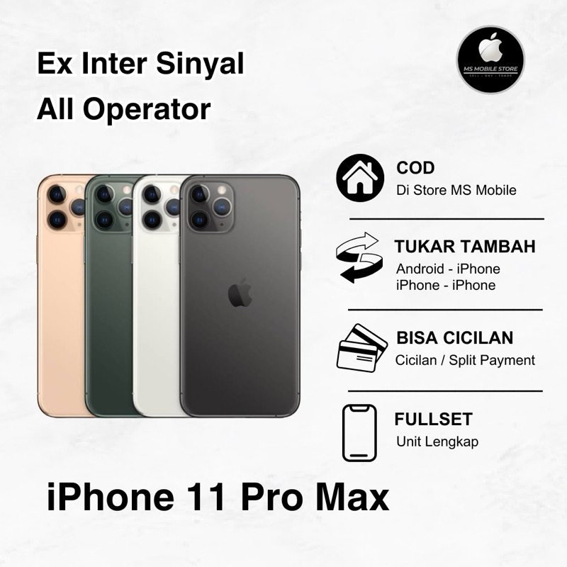IPHONE 11 PRO MAX 64GB 256GB SECOND INTER
