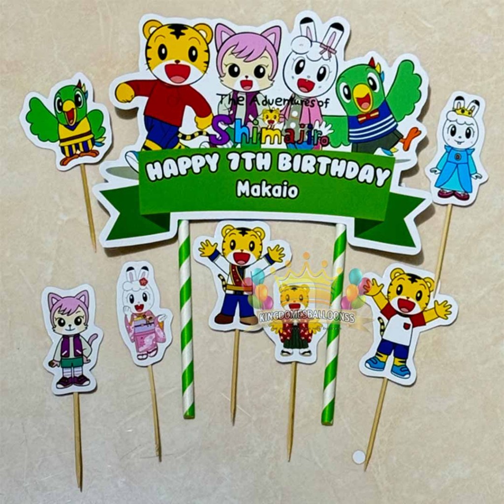 Topper Cake Cake Custom Shimajiro