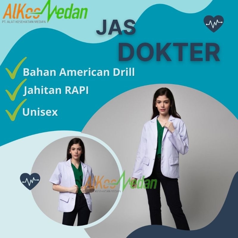 JAS DOKTER WANITA LENGAN PENDEK DAN PANJANG SNELI DOKTER BLAZER