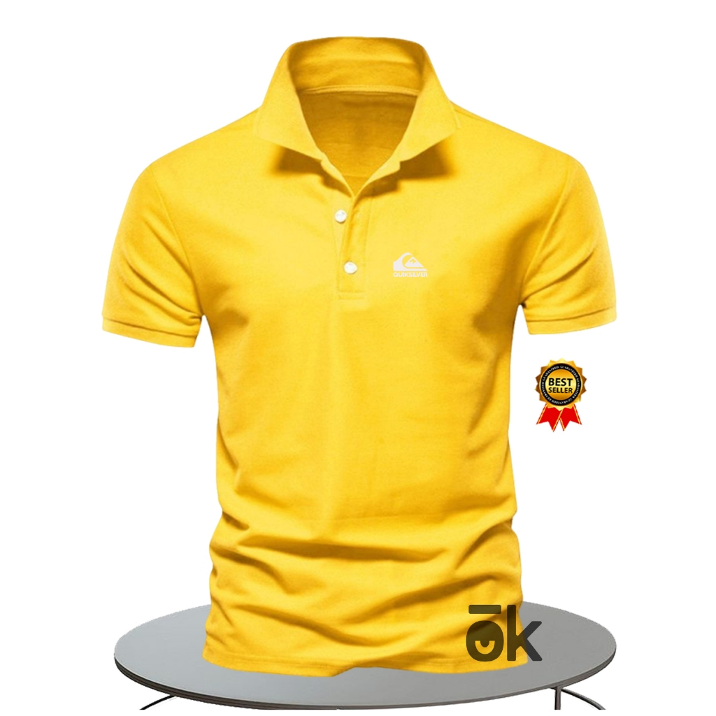 TERKERENKAOS POLO SHIRT PRIA/WANITA KAOS POLO IMPORT POLO QU1KS4LV3R TEKS PUTIH KAOS POLO QUALITY PR