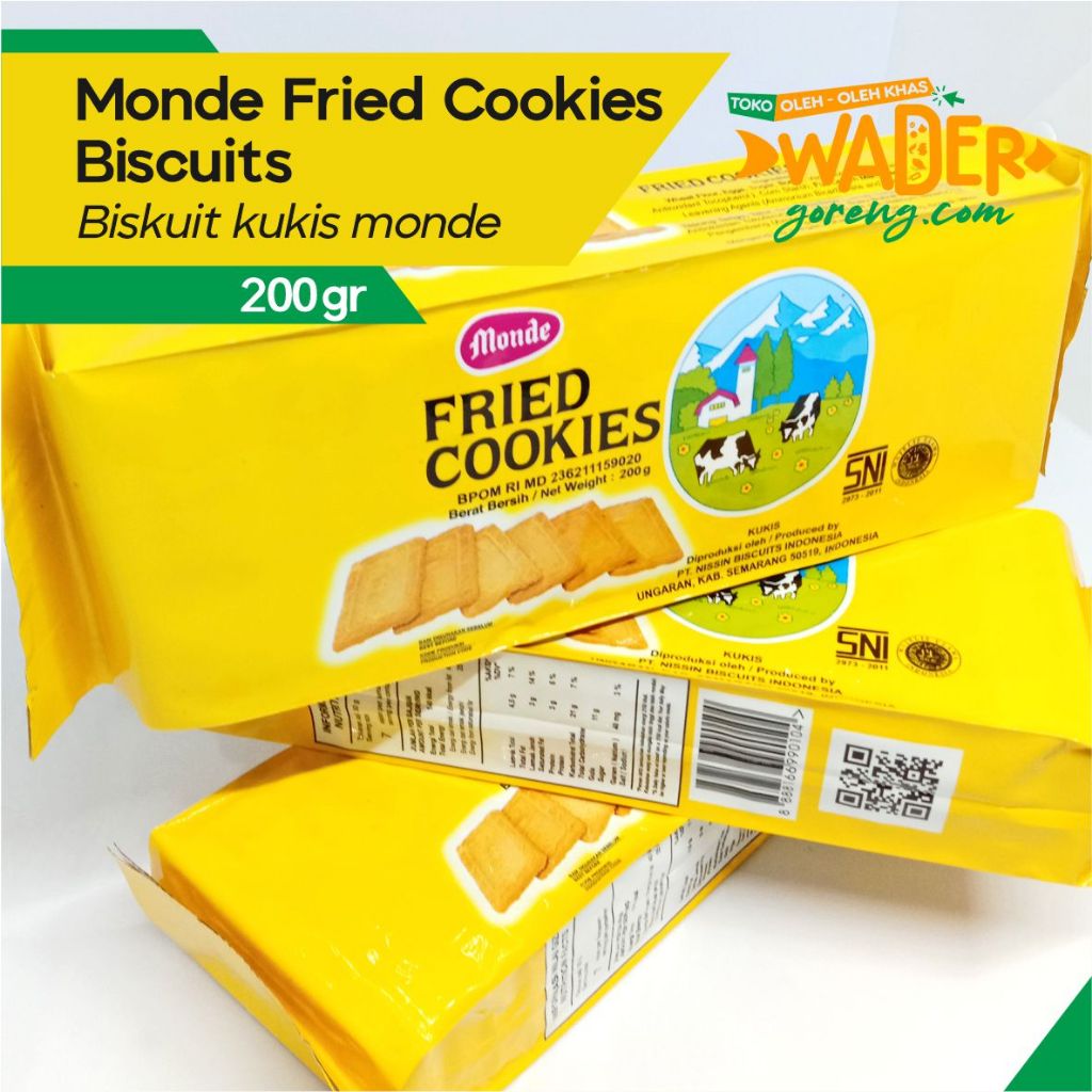 

Monde fried cookies biscuits biskuit kukis monde 200 gram