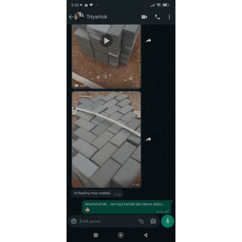 Cetakan Paving Conblock.Segiempat.Segi4