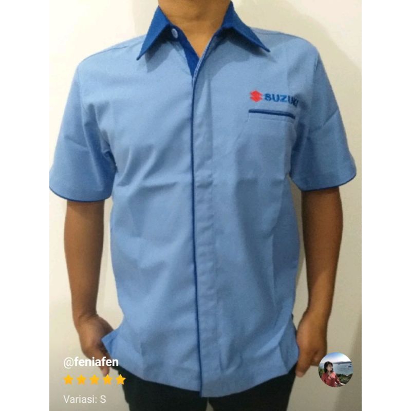 baju marketing suzuki pria /baju pria lengan pendek/baju kemeja pria/kemeja pria