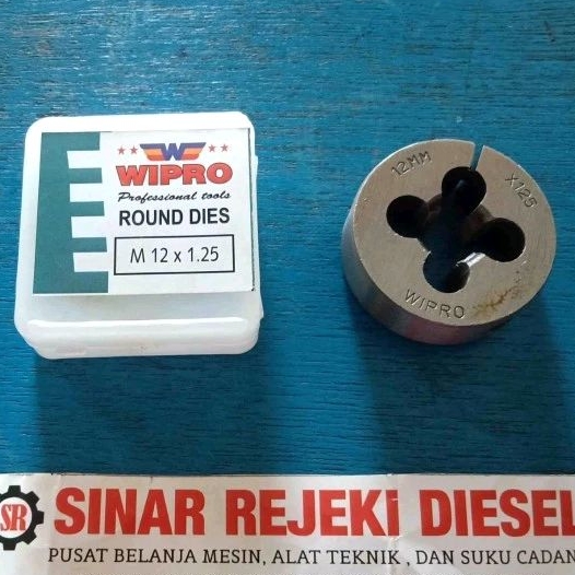 Mata Senai M12 x 1.25 M12 x 1,25 Drat Luar Baut Mata Snei Snai Dies Head M12x1.25 M12x1,25 Wipro