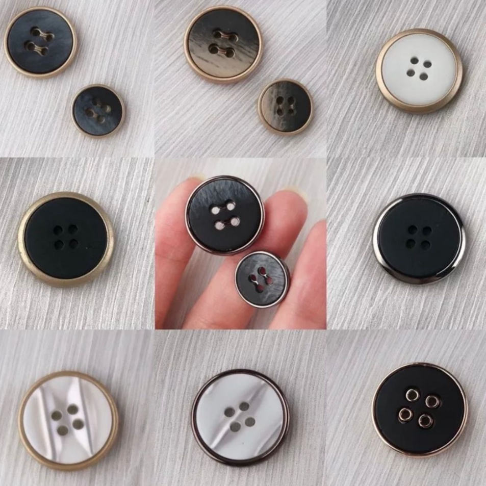 Get Buy  Kancing Baju 4 Lubang LUSINAN  Grosir Kancing Pria Wanita Unik Mewah Mix