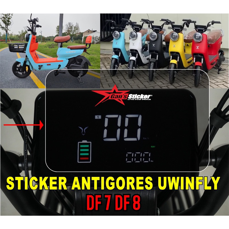 (222) Sticker / stiker anti gores antigores sepeda listrik Uwinfly DF6/DF7/DF8
