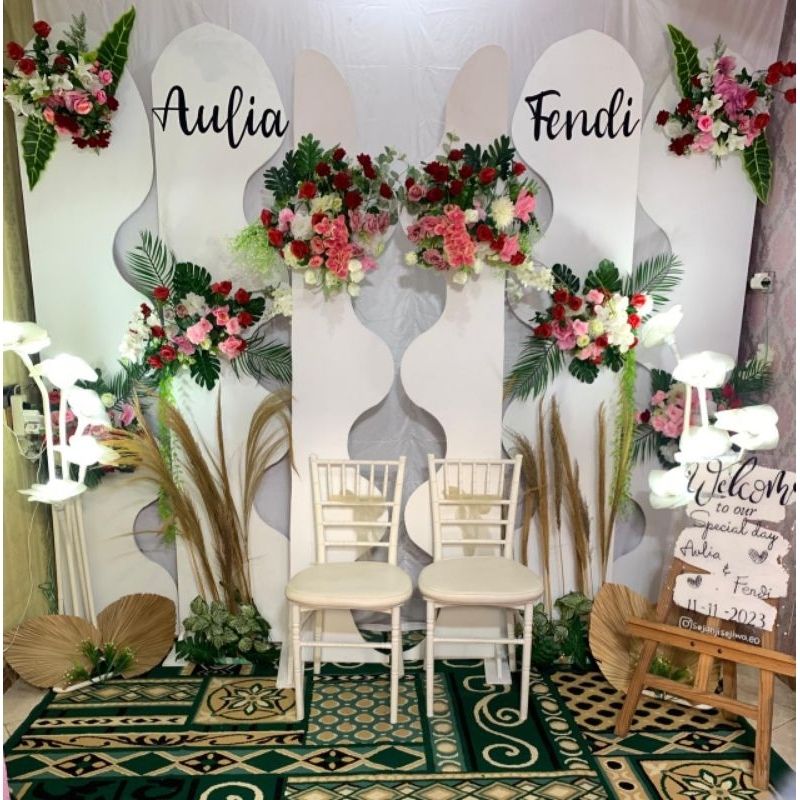 BACKDROP LAMARAN / Ultah/ Aqiqah / Khitanan