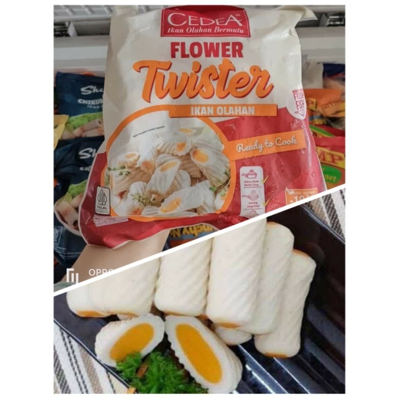 

flower Twister cedea 500gr/seafood ikan olahan cedea flower Twister