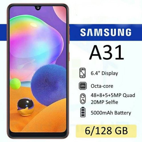 SAMSUNG Galaxy A31 4G Camera 48MP Storage 128GB RAM 6GB Blue
