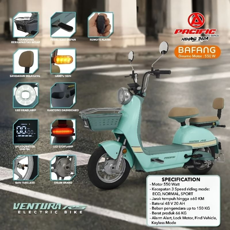 SEPEDA LISTRIK PASIFIK VENTURA R5