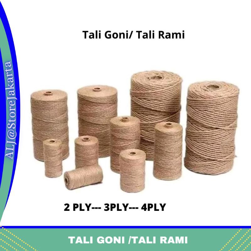 

TALI GONI/TALI RAMI 2PLY-3PLY-4PLY(METERAN)