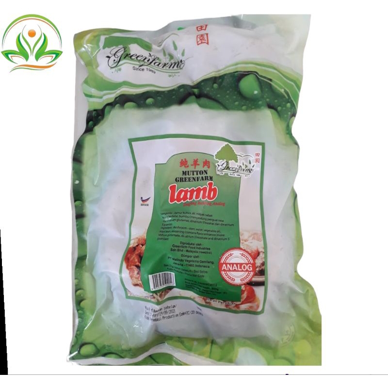 

VEGETARIAN Greenfarm Mutton Lamb / Daging Kambing / Domba analog Vegetarian 800gr